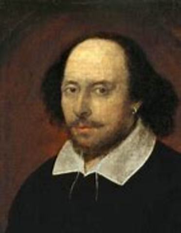 William Shakespeare, the Bard of Avon, is born