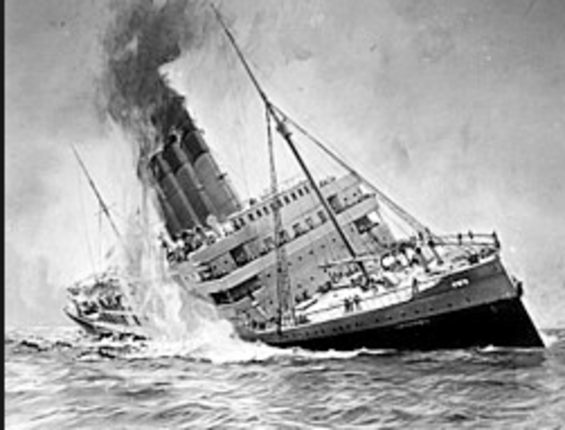 (US) Sinking of the Lusitania