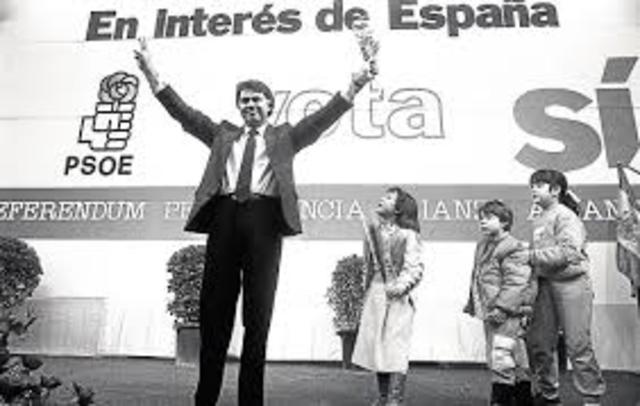 ENTADA DE ESPAÑA EN LA OTAN