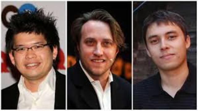 CHAD HURLEY STEVE CHEN Y JAWED KARIM