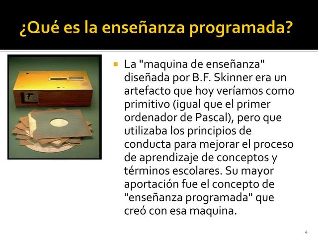 La Enseñanza Programada