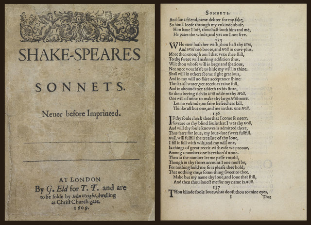 Shakespeare’s sonnets are published