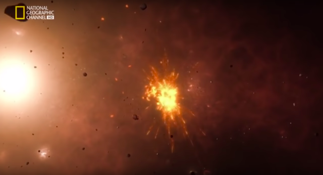 las rocas y el polvo se juntan`