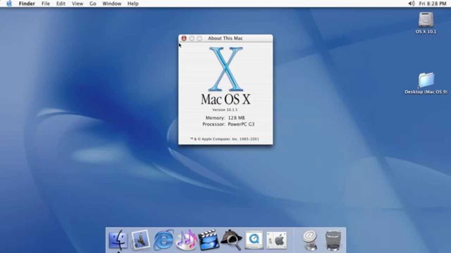 MacOS X, versión 10.0