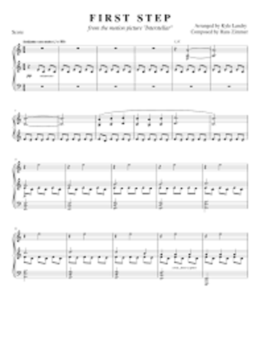 First sheet music made