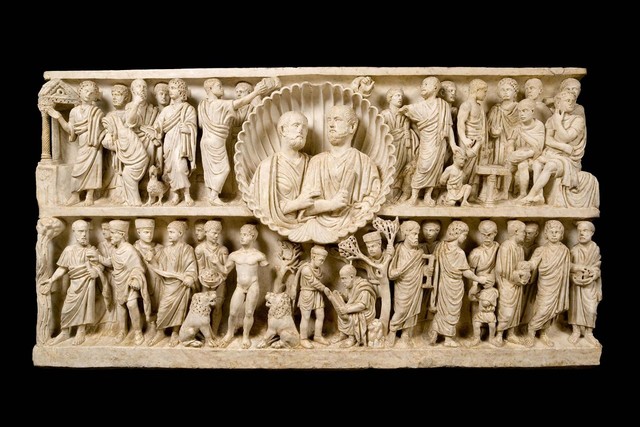 Fragmento del sarcófago de la Pasión