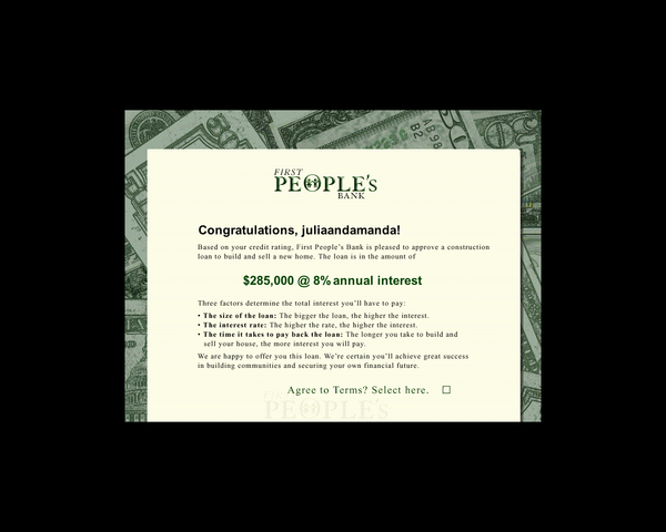 Amount of money giving to us