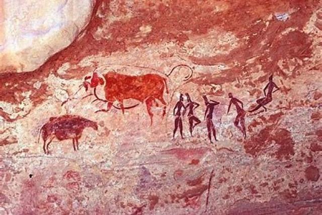 Grotschildering in Zuid-Algerije