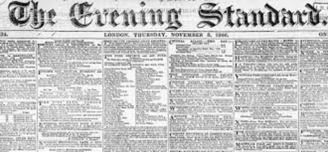 Newspapers are first published in London