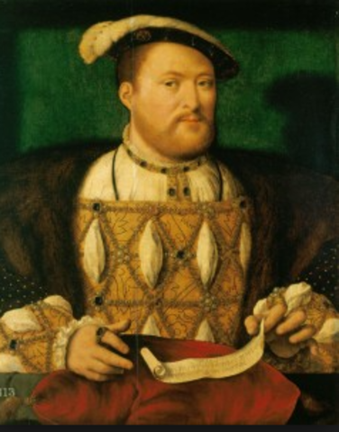 With the Supremacy Act, Henry VIII proclaims himself head of Church of England