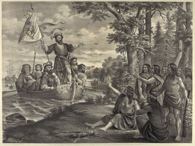 Christopher Columbus reaches the Americas