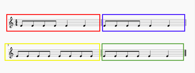 1. Break a large piece of music into smaller chunks