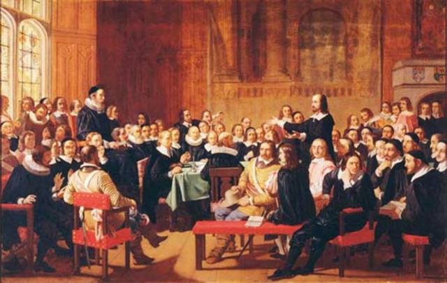 Puritan Commonwealth ends; monarchy is restored with Charles II