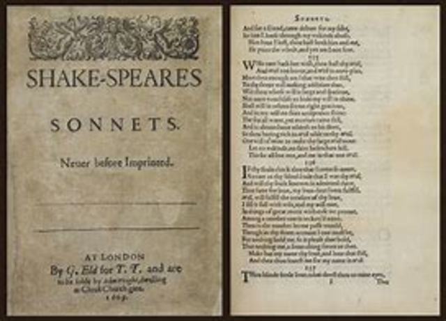 Shakespeare's sonnets are published