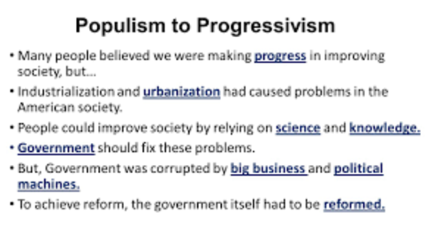 Populism & Progressivism