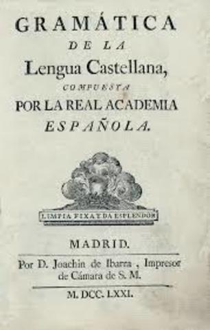 Gramática de la lengua española