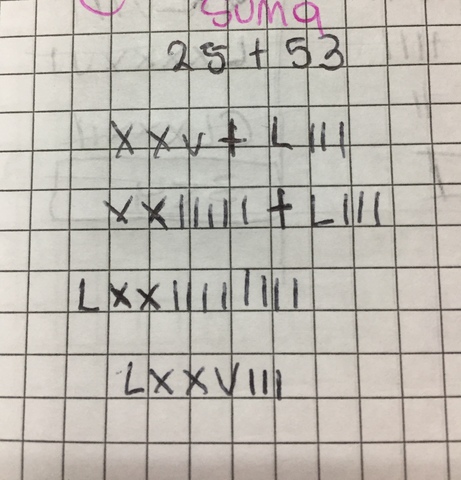 SUMA - NÚMEROS ROMANOS