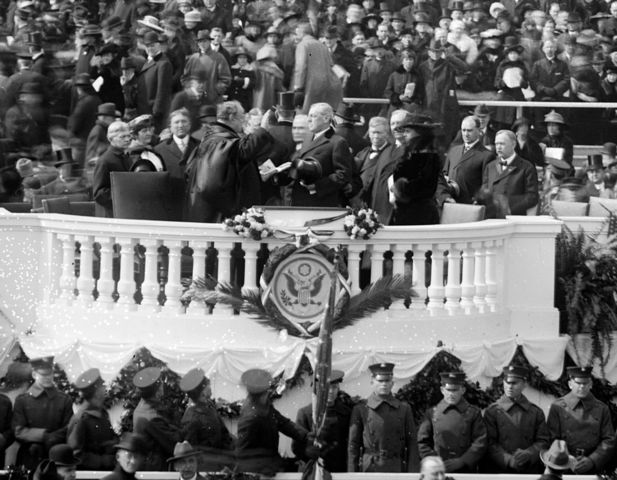 (US) President Woodrow Wilson Inaugurated