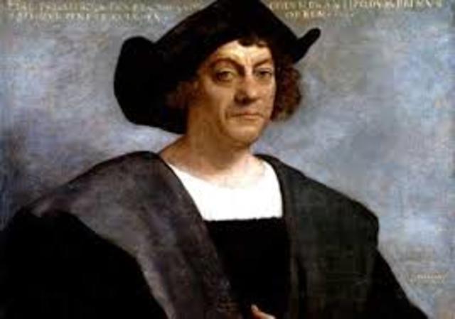 Christopher Columbus reaches the Americas