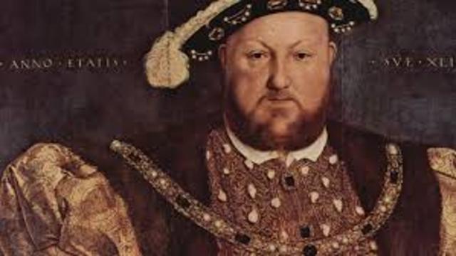 With the Supremacy, Henry VIII proclaims himself head of Church of England
