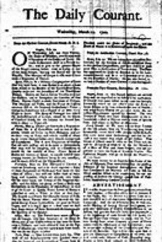 Newspapers are first published in London