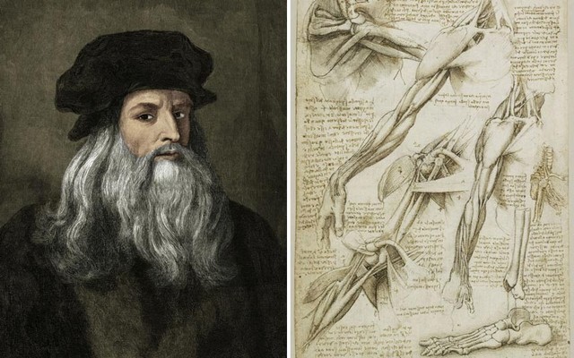 Leonardo Da Vinci dissects corpses