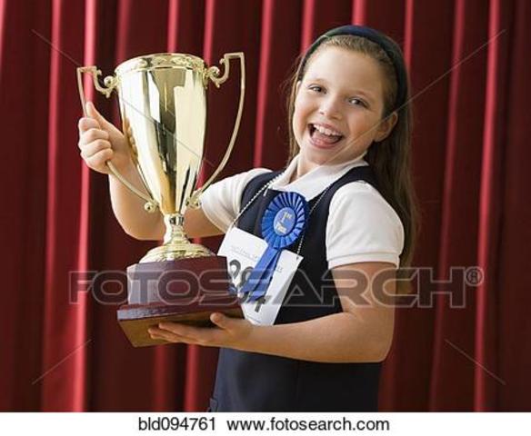en tercero de primaria recibí un trofeo por spelling bee