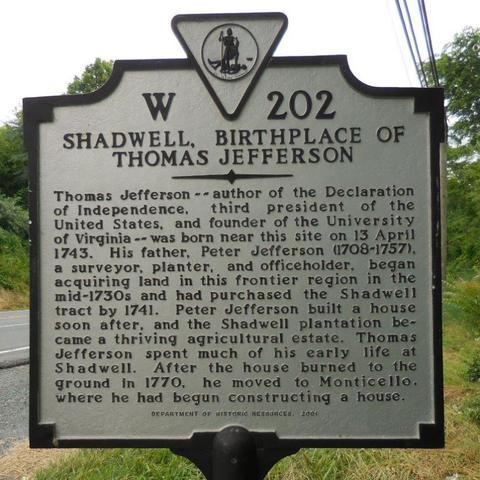 Thomas Jefferson was born