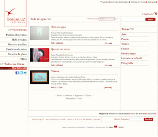 Primera web de Tragaluz