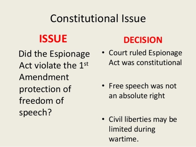 Schenck v. United States