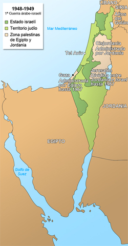 Nace el Estado de Israel. Expulsión de Palestinos