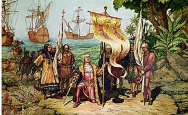 Christopher Columbus reaches the Americas