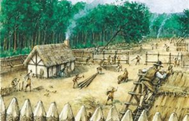 First permanent English settlement in North America is established at Jamestown, Virginia