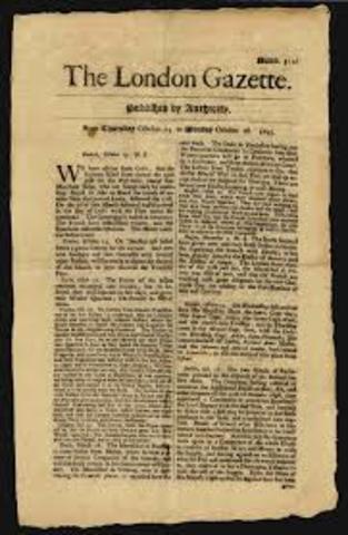 newspapers are first published in London