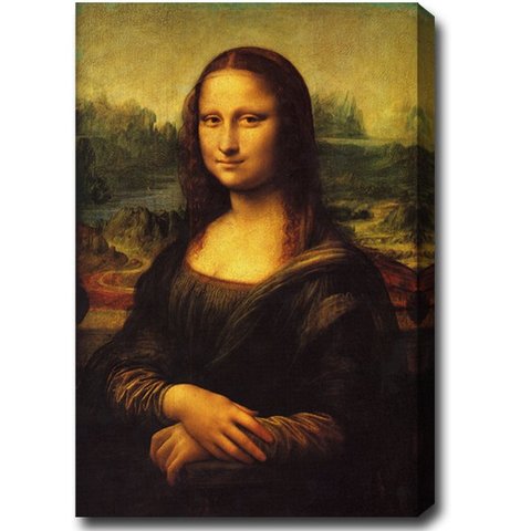 Leonardo da Vinci paints the Mona Lisa