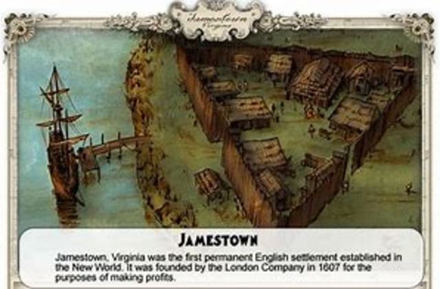 First Permanent English settlement in North America is established at Jamestown, Virginia