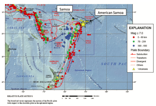 Samoa Earthquake (Samoan Island)