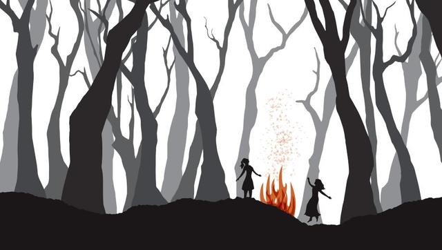 Paris sees something in the woods