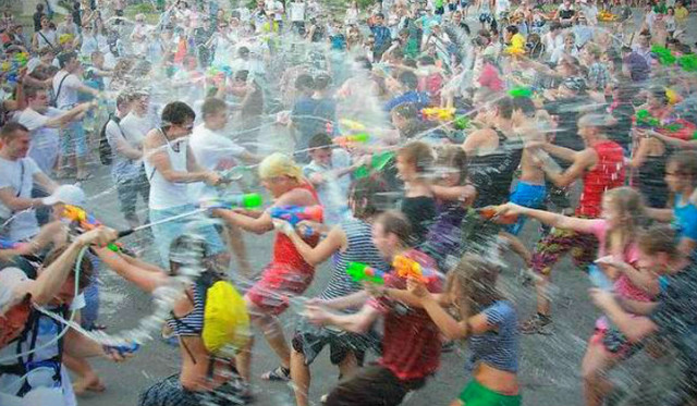 water fight