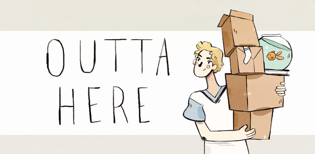 When I moved out of my house