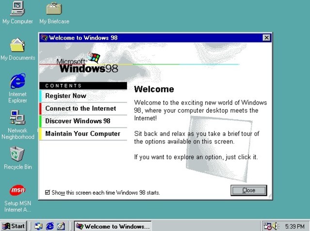 WINDOWS 98