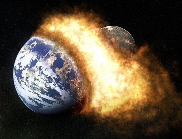 El Choque entre dos planetas