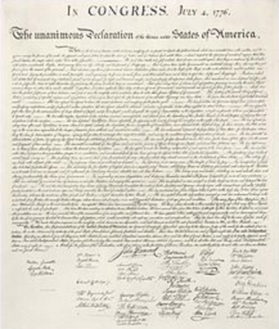 The Declaration of Independence is Signed
