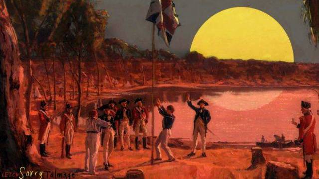 The first fleet comes to Australia