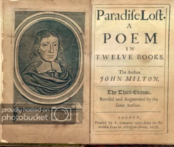 John Milton begins Paradise Lost