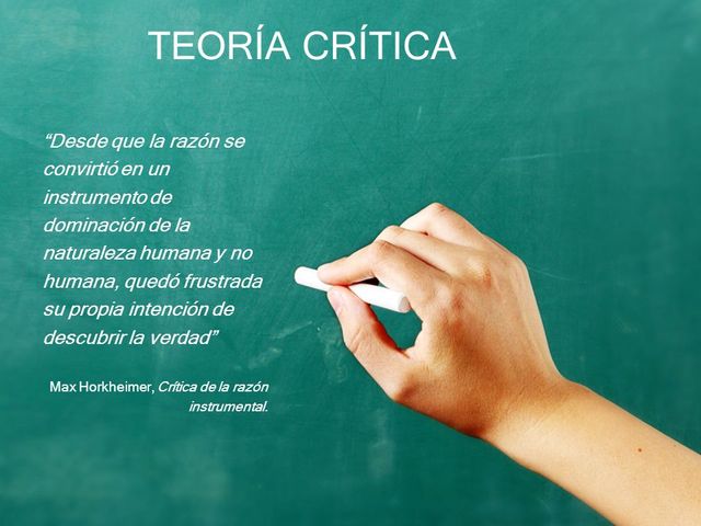 Teoría Tradicional y Critica