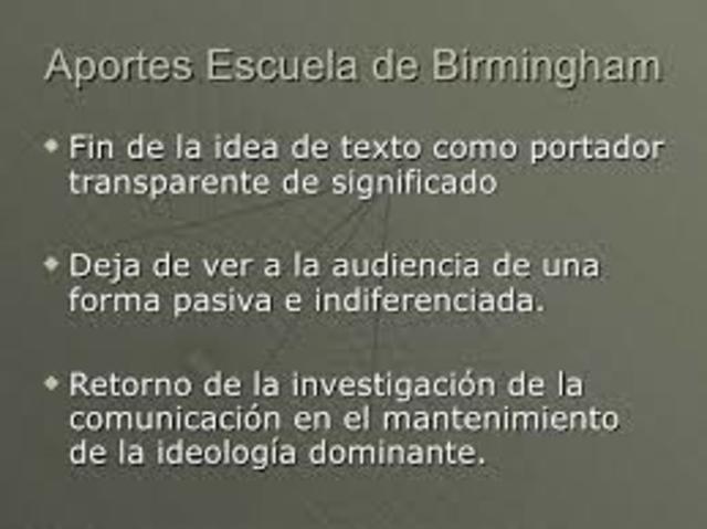 Aporte principal de la escuela de Birmigham