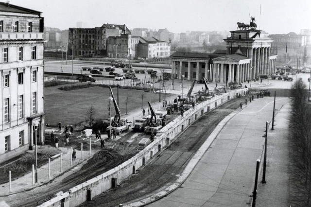 The Berlin wall