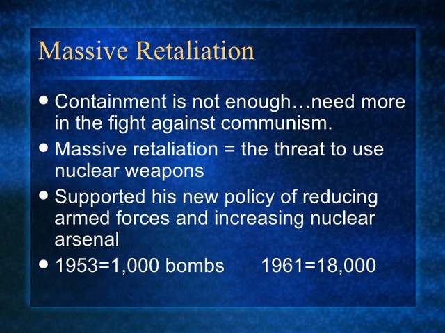 Eisenhower’s Massive Retaliation Policy