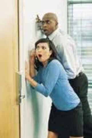 lily is eavesdroping to find out more about tinney